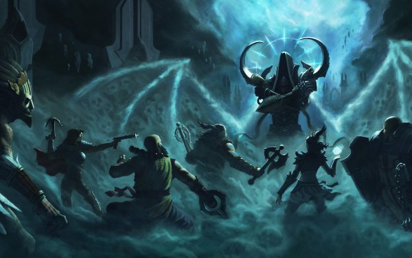 Video Game Diablo III: Reaper Of Souls Diablo Malthael Demon Hunter Crusader Wizard Barbarian Monk Witch Doctor HD Wallpaper | Background Image