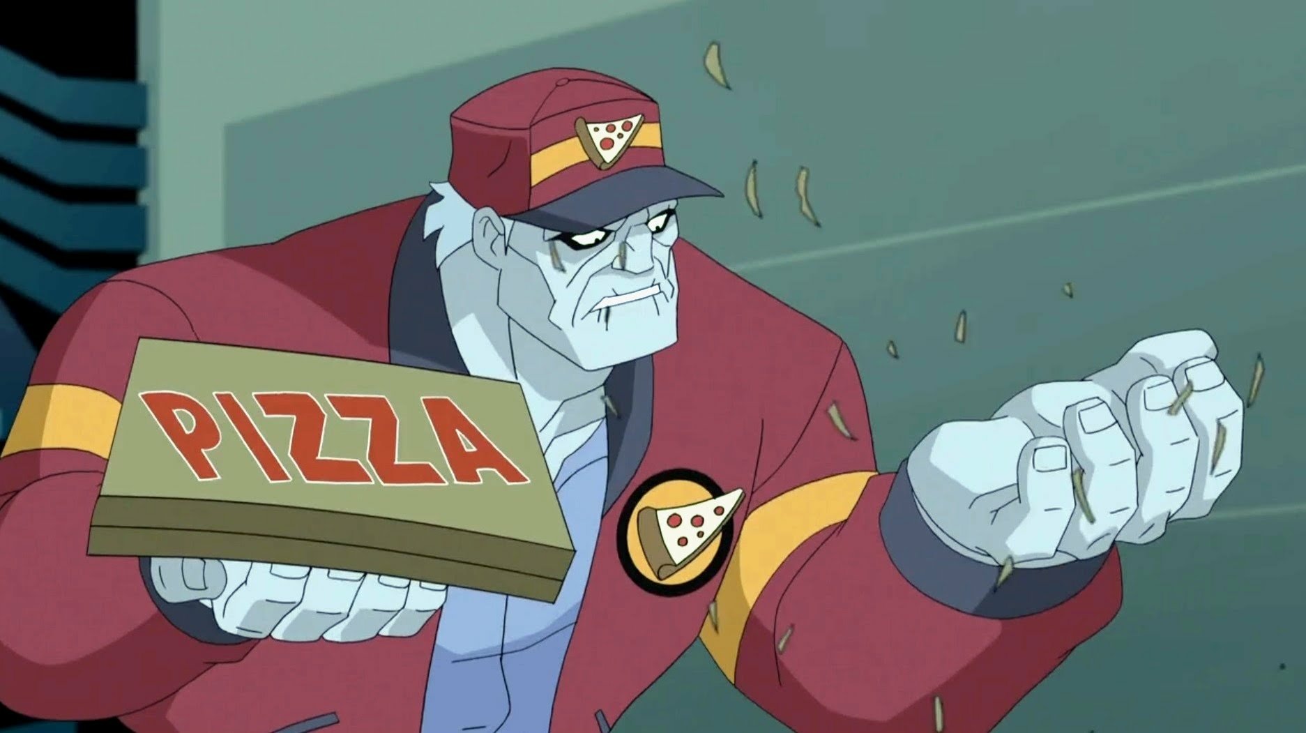 HD desktop wallpaper featuring Solomon Grundy from DC Comics as a pizza delivery monster in the movie Batman Unlimited: Monster Mayhem.