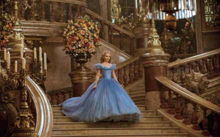 Lily James movie Cinderella (2015) HD Desktop Wallpaper | Background Image