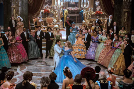 Richard Madden Lily James movie Cinderella (2015) HD Desktop Wallpaper | Background Image