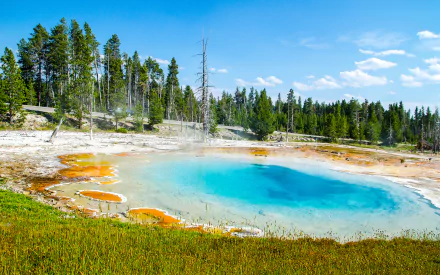 nature hot spring HD Desktop Wallpaper | Background Image