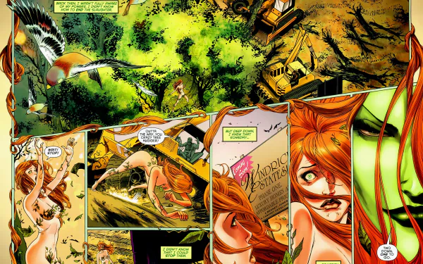 Comic Poison Ivy HD Desktop Wallpaper | Background Image