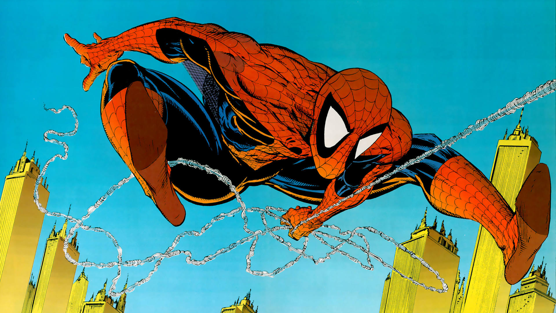 Другой человек паук. Тодд МАКФАРЛЕЙН человек паук 1990. Spider man Todd MCFARLANE. Человек паук МАКФАРЛЕЙН. Человек паук 1994 комикс.