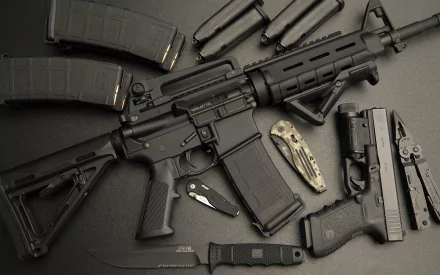 man made Colt AR-15 HD Desktop Wallpaper | Background Image