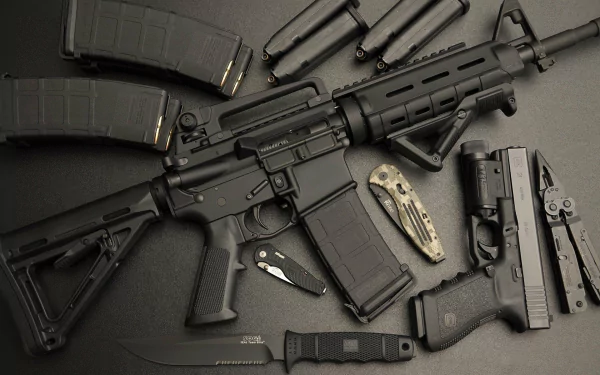 man made Colt AR-15 HD Desktop Wallpaper | Background Image