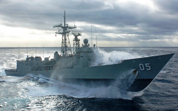 Military Royal Australian Navy Warships Australian Navy Frigate Warship HMAS Melbourne HD Wallpaper | Background Image