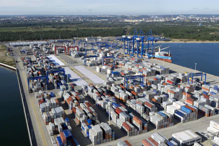 man made Container terminal HD Desktop Wallpaper | Background Image