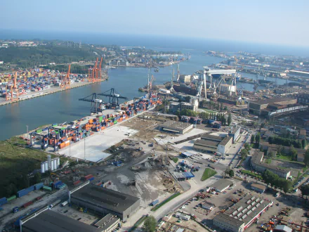 man made Container terminal HD Desktop Wallpaper | Background Image