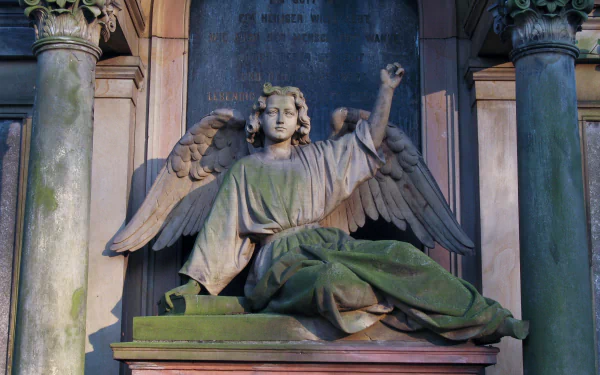 man made angel statue HD Desktop Wallpaper | Background Image