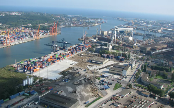 man made Container terminal HD Desktop Wallpaper | Background Image