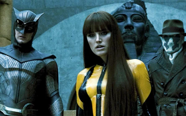Rorschach Nite Owl Malin Akerman Silk Spectre movie Watchmen HD Desktop Wallpaper | Background Image
