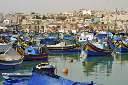 man made Marsaxlokk HD Desktop Wallpaper | Background Image