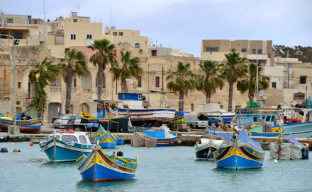 man made Marsaxlokk HD Desktop Wallpaper | Background Image