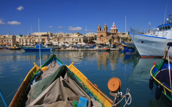 man made Marsaxlokk HD Desktop Wallpaper | Background Image