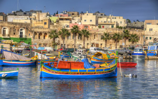 man made Marsaxlokk HD Desktop Wallpaper | Background Image