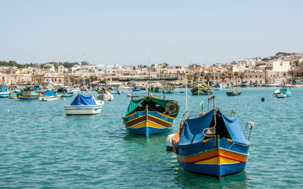 man made Marsaxlokk HD Desktop Wallpaper | Background Image