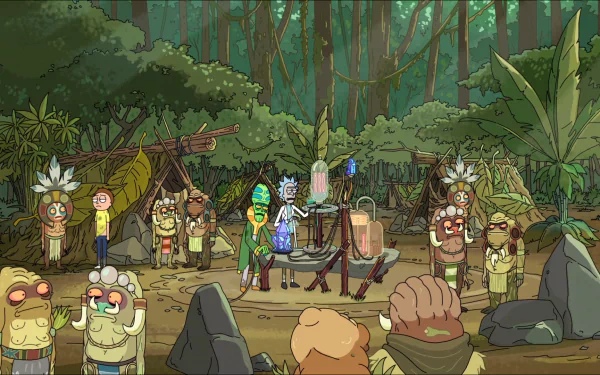 Zeep Xanflorp Morty Smith Rick Sanchez TV Show Rick and Morty HD Desktop Wallpaper | Background Image