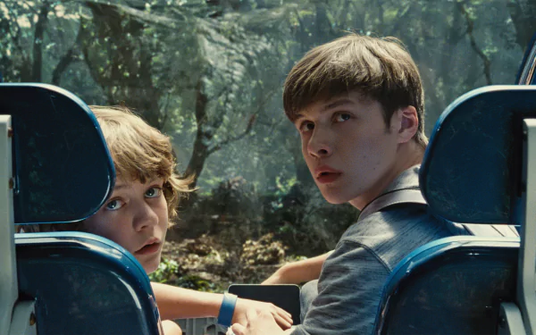 Nick Robinson Ty Simpkins movie Jurassic World HD Desktop Wallpaper | Background Image