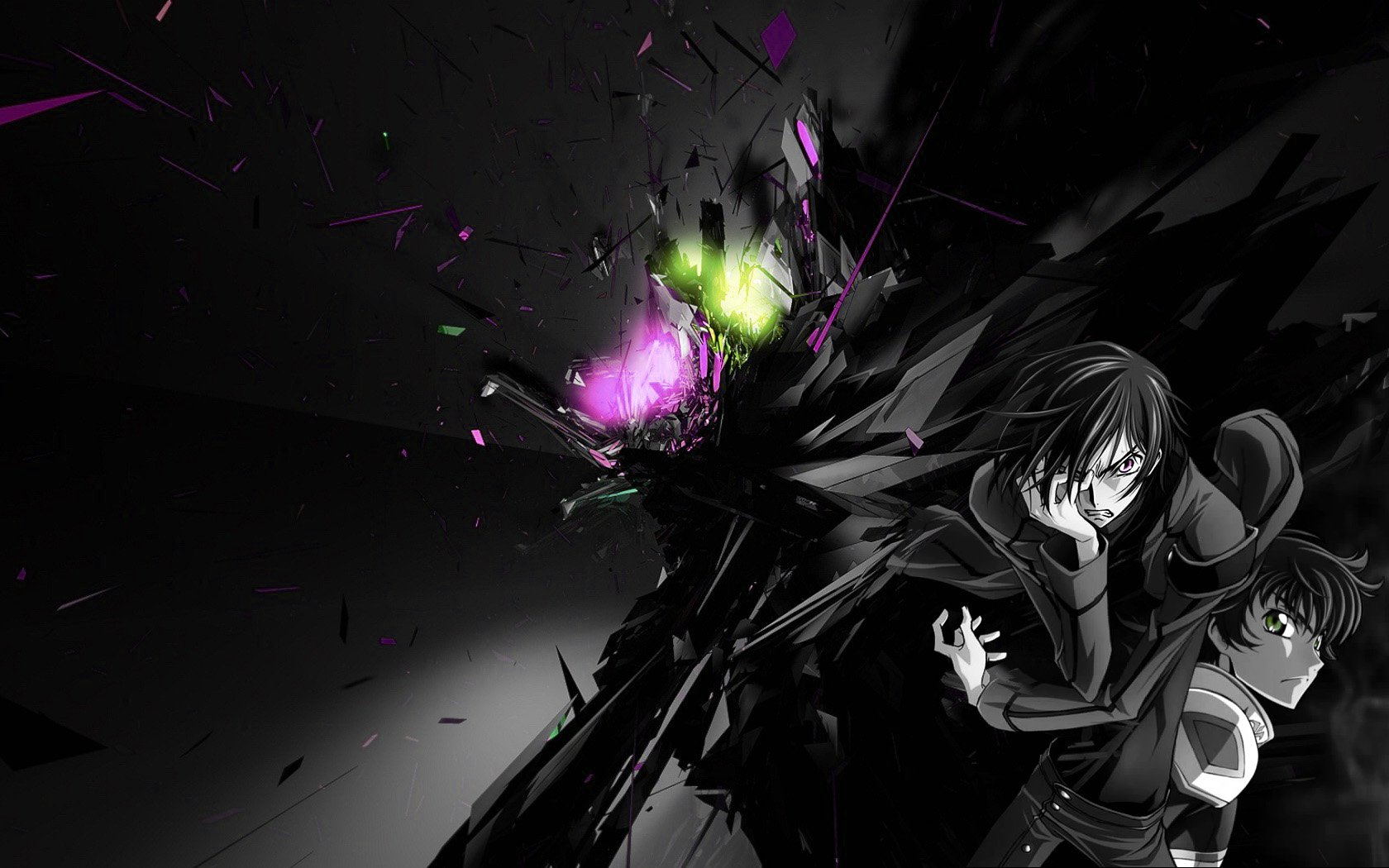 Code Geass: Lelouch & Suzaku — Fractured Night HD Wallpaper | 1680x1050 ...