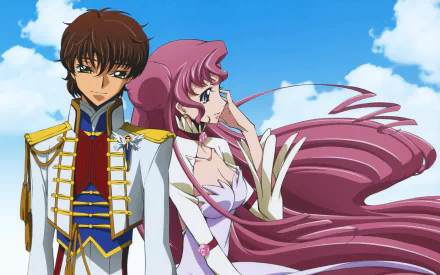 Suzaku Kururugi Euphemia Li Britannia Anime Code Geass HD Desktop Wallpaper | Background Image