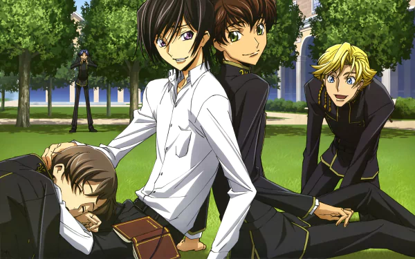 Gino Weinberg Rolo Lamperouge Suzaku Kururugi Lelouch Lamperouge Anime Code Geass HD Desktop Wallpaper | Background Image