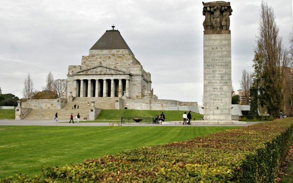 Man Made Shrine of Remembrance HD Wallpaper | Background Image