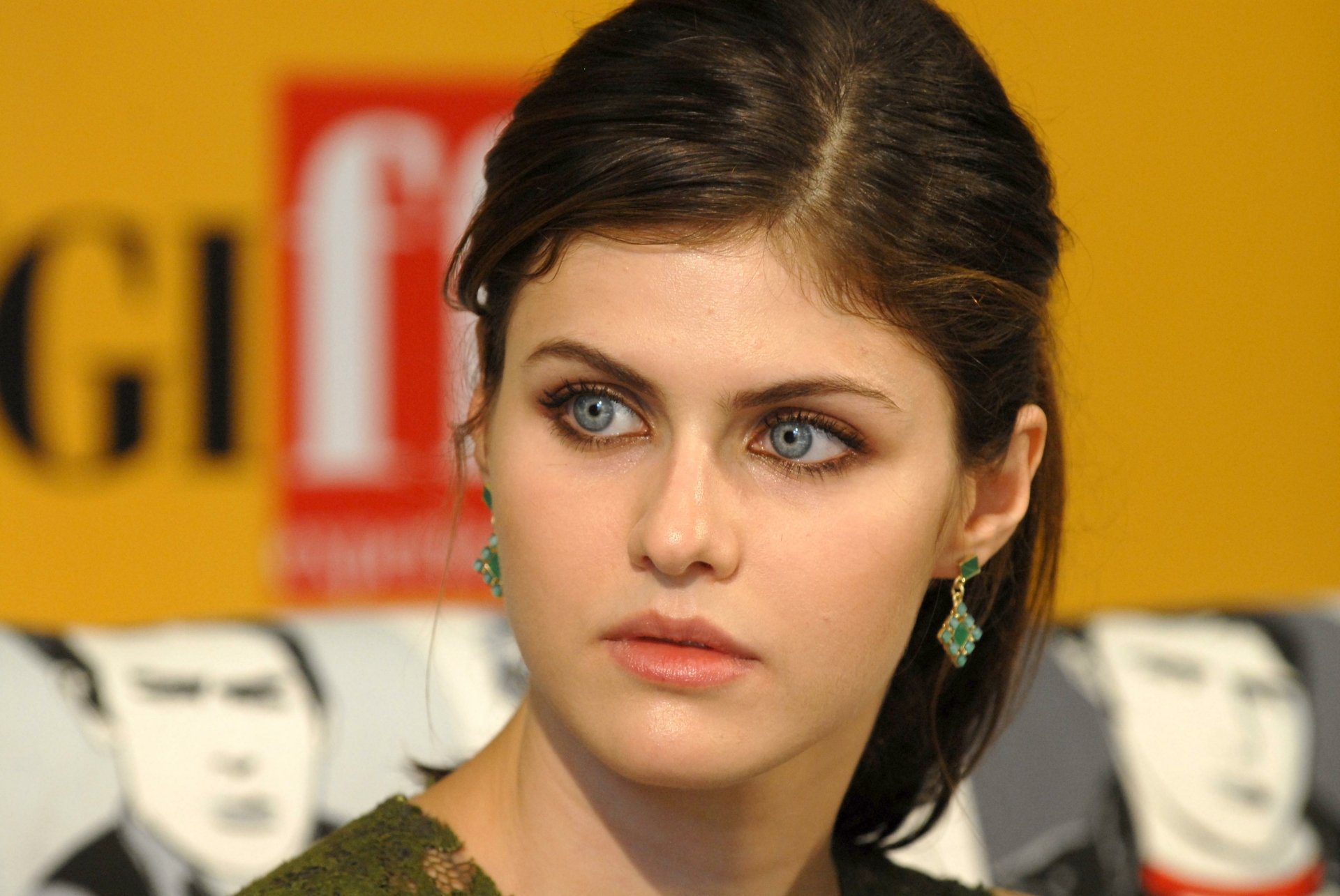 Download Black Hair American Blue Eyes Face Actress Celebrity Alexandra ...