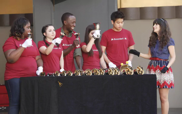 Winston Bishop Lamorne Morris Jessica Day Zooey Deschanel TV Show New Girl HD Desktop Wallpaper | Background Image