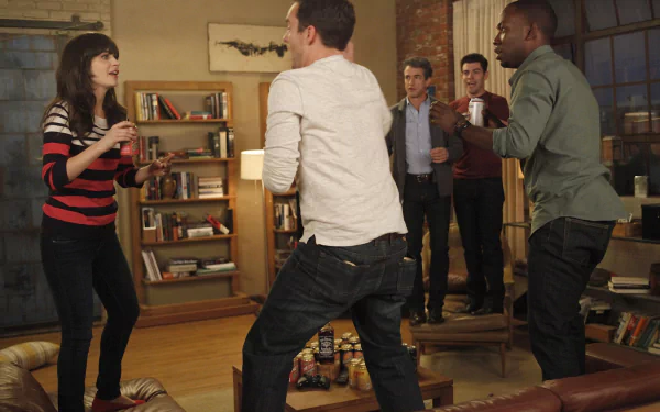 Winston Bishop Lamorne Morris Schmidt (New Girl) Max Greenfield Nick Miller Jake Johnson Jessica Day Zooey Deschanel TV Show New Girl HD Desktop Wallpaper | Background Image