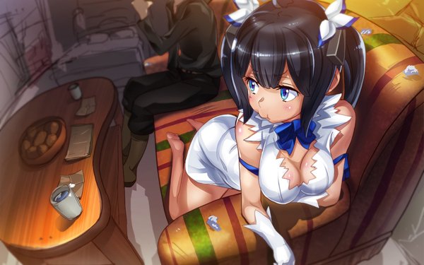 Anime Is It Wrong to Try to Pick Up Girls in a Dungeon? DanMachi Bell Cranel Hestia HD Wallpaper | Background Image