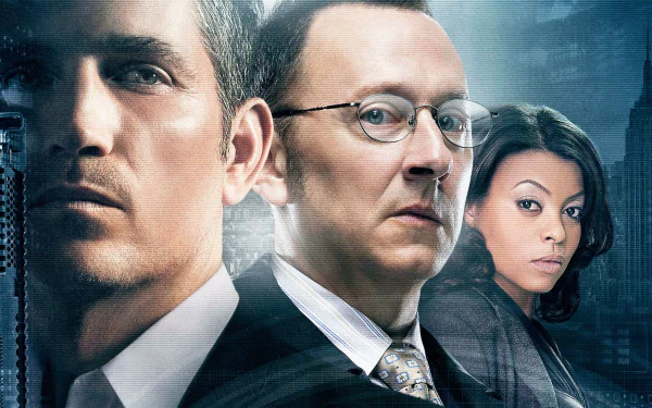 Taraji P. Henson Jim Caviezel Michael Emerson TV Show Person Of Interest HD Desktop Wallpaper | Background Image