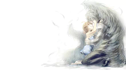 A poignant scene from A Certain Scientific Railgun, featuring Last Order and Accelerator, showcasing their emotional bond in a beautifully rendered HD wallpaper.