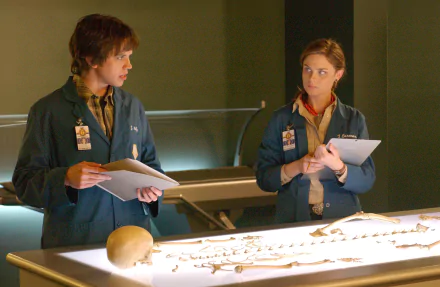 Zack Addy Eric Millegan Emily Deschanel Temperance Brennan TV Show Bones (TV Show) HD Desktop Wallpaper | Background Image
