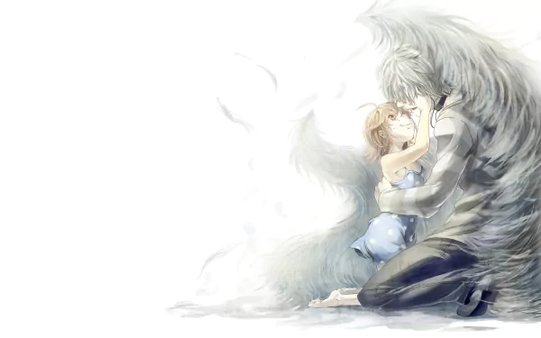 A poignant scene from A Certain Scientific Railgun, featuring Last Order and Accelerator, showcasing their emotional bond in a beautifully rendered HD wallpaper.