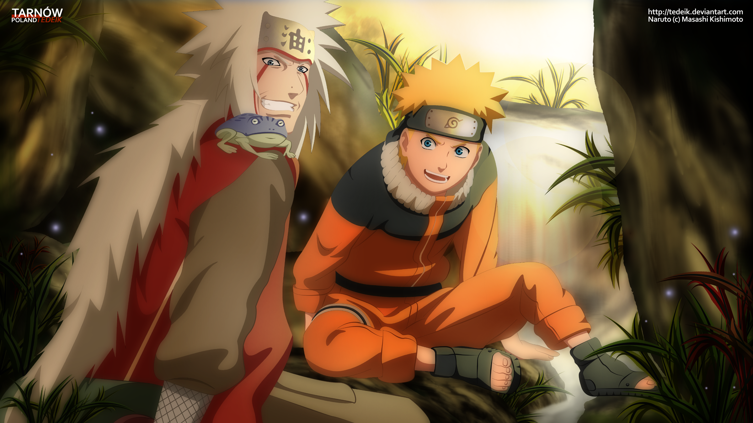 Naruto and Jiraiya by TeDeIk