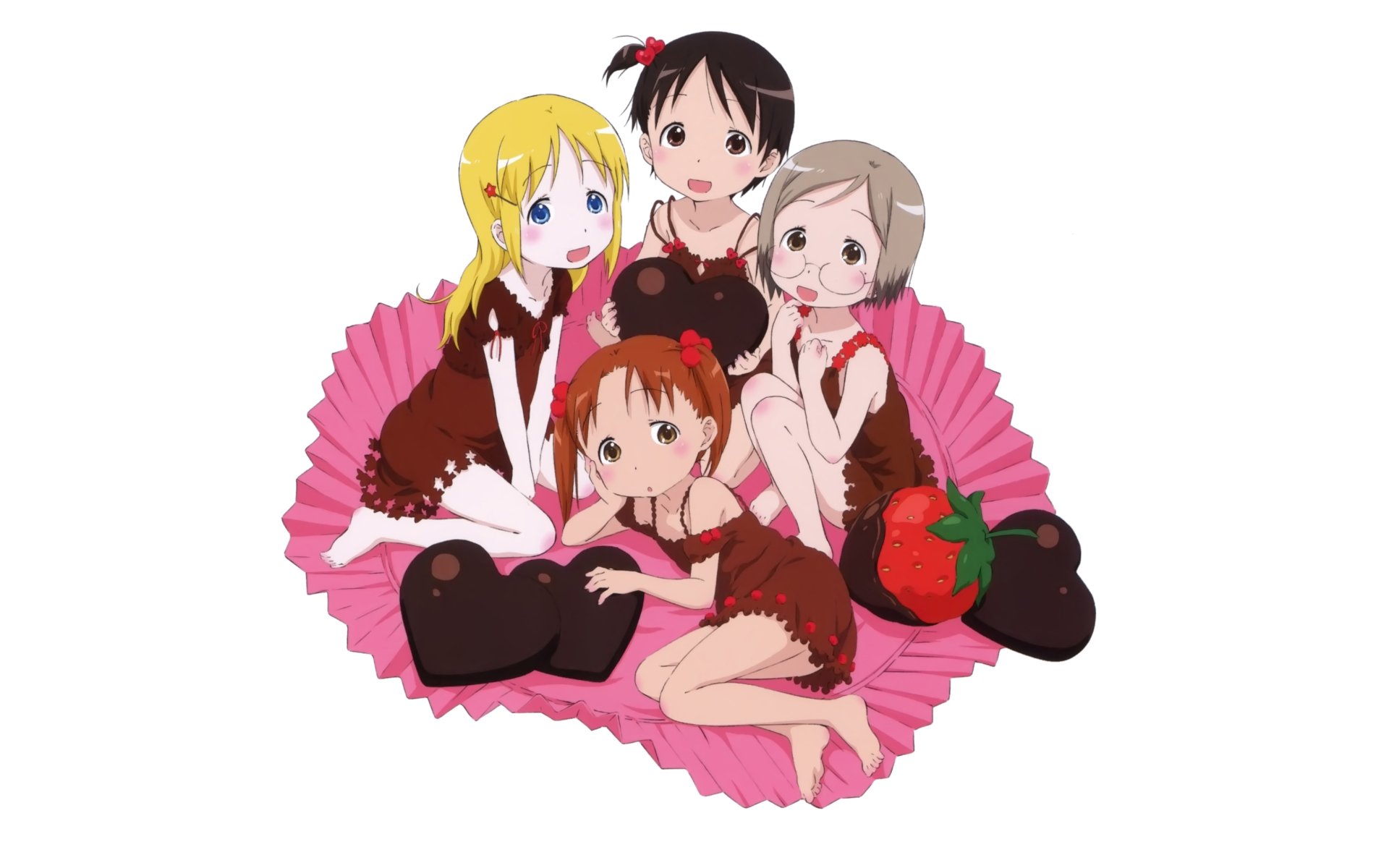 Download Anime Strawberry Marshmallow 4k Ultra HD Wallpaper