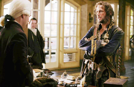 James Norrington Jack Davenport Tom Hollander Lord Beckett movie Pirates Of The Caribbean: Dead Man's Chest HD Desktop Wallpaper | Background Image
