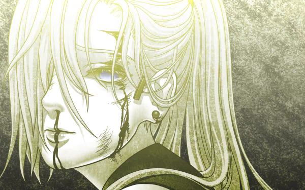 A striking HD wallpaper featuring Ino Yamanaka from the anime Naruto, showcasing a dramatic expression with long, flowing hair and intricate details.
