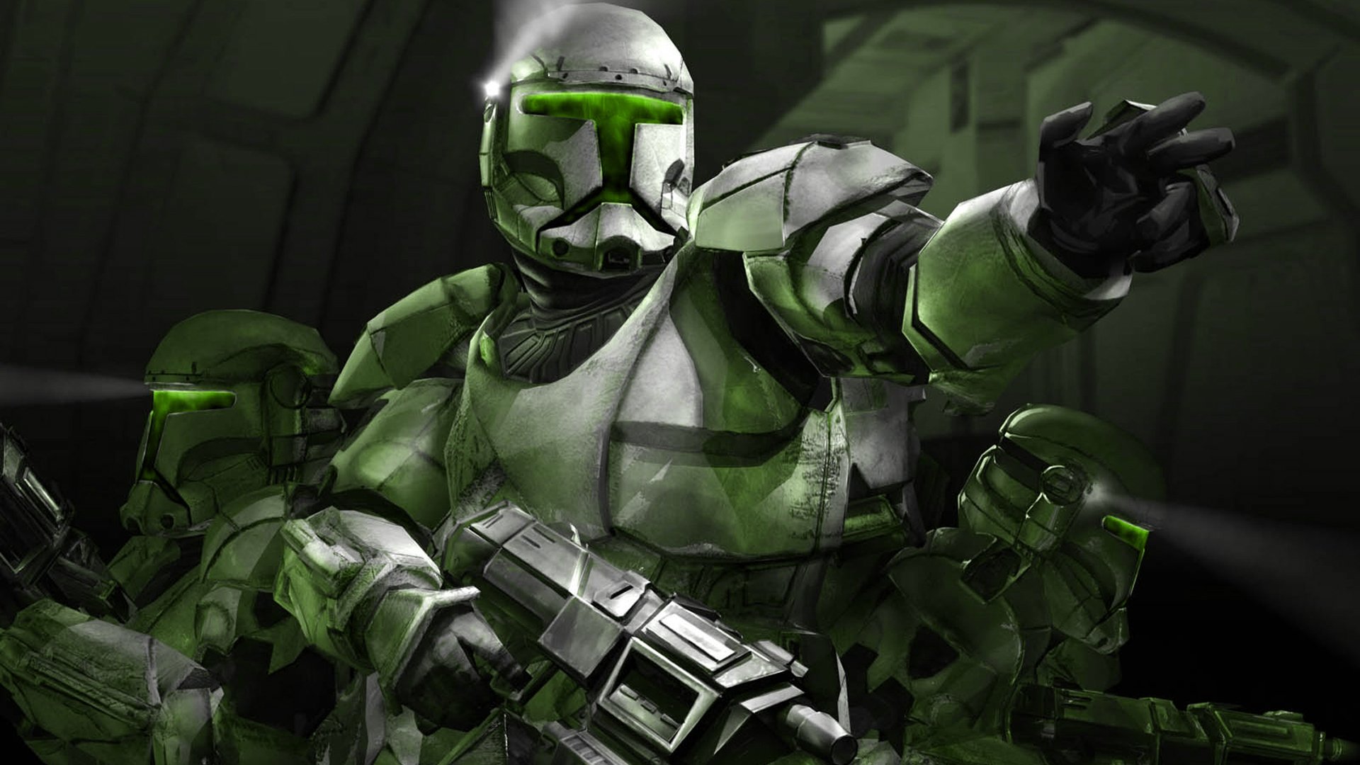 Epic Sci-Fi HD Wallpaper: Star Wars Clone Troopers in Action