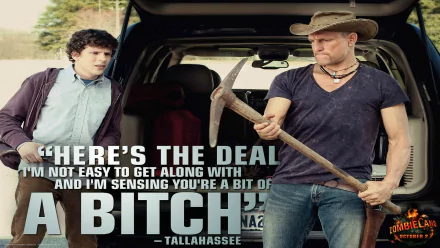 Woody Harrelson Jesse Eisenberg movie zombieland HD Desktop Wallpaper | Background Image