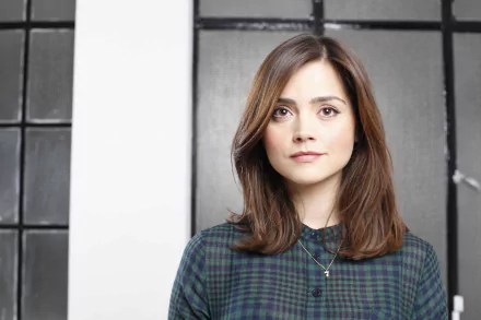 American brown eyes brunette actress Celebrity Jenna Coleman HD Desktop Wallpaper | Background Image