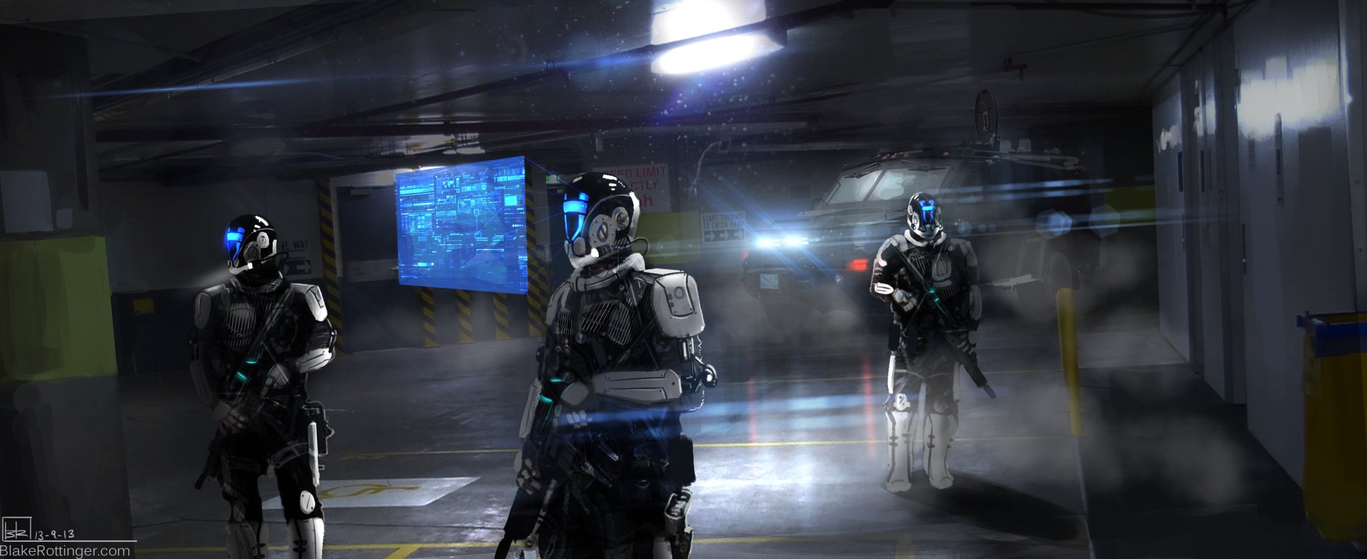 Download Sci Fi Robot HD Wallpaper by Blake Rottinger