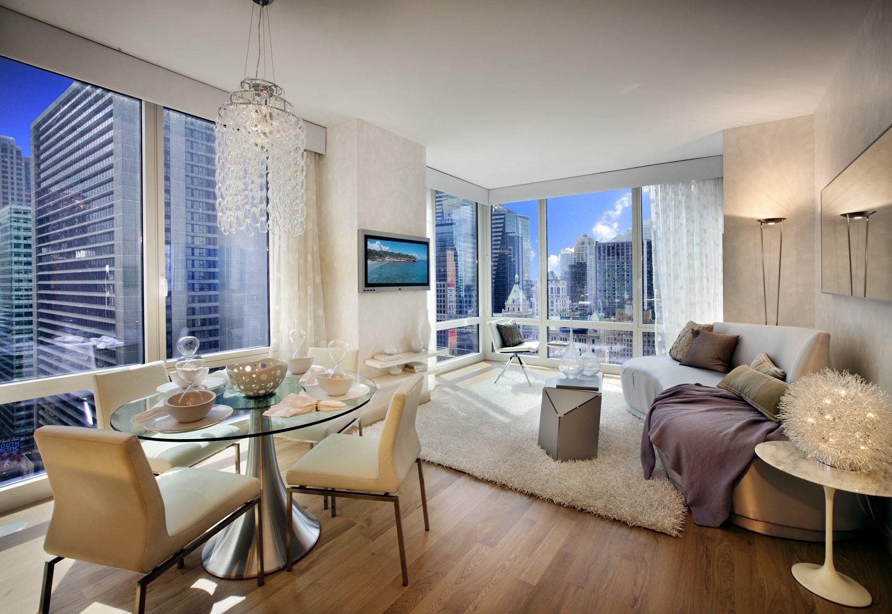 Modern New York City Apartment Wallpaper and Background Image