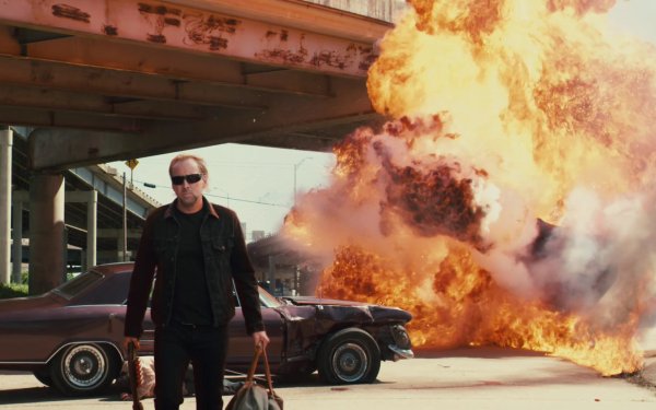 Movie Drive Angry Explosion Fire Nicolas Cage HD Wallpaper | Background Image