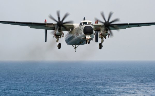 Military Grumman C-2 Greyhound Military Transport Aircraft Navy Aircraft HD Wallpaper | Background Image