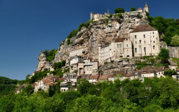 man made Rocamadour HD Desktop Wallpaper | Background Image