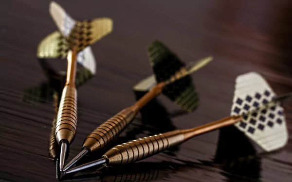  Set Of Brass Darts by Steve Buissinne