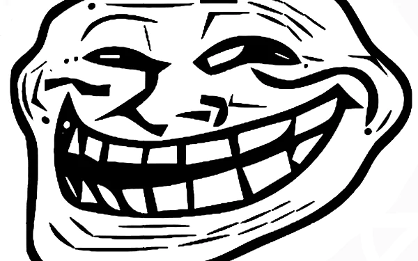 An 8K Ultra HD desktop wallpaper featuring a classic funny meme of a mischievous troll face, capturing humorous internet culture in vibrant detail.