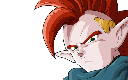 A high-definition wallpaper featuring Tapion from Dragon Ball Z, highlighting his striking features and vibrant hair against a clean background. Celebrate the essence of anime with this artwork.