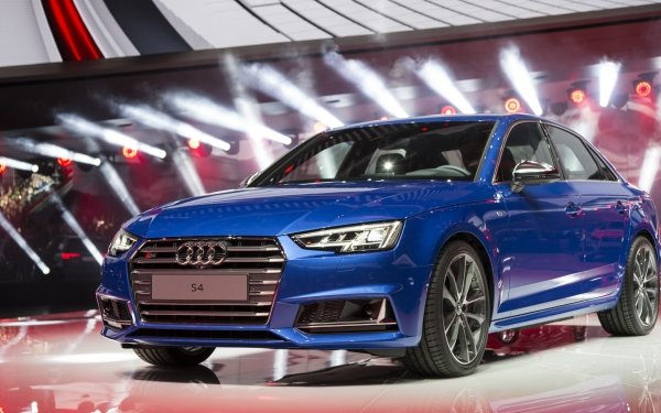 Vehicles Audi S4 Audi Car Blue Car Showroom Luxury Car HD Wallpaper | Background Image
